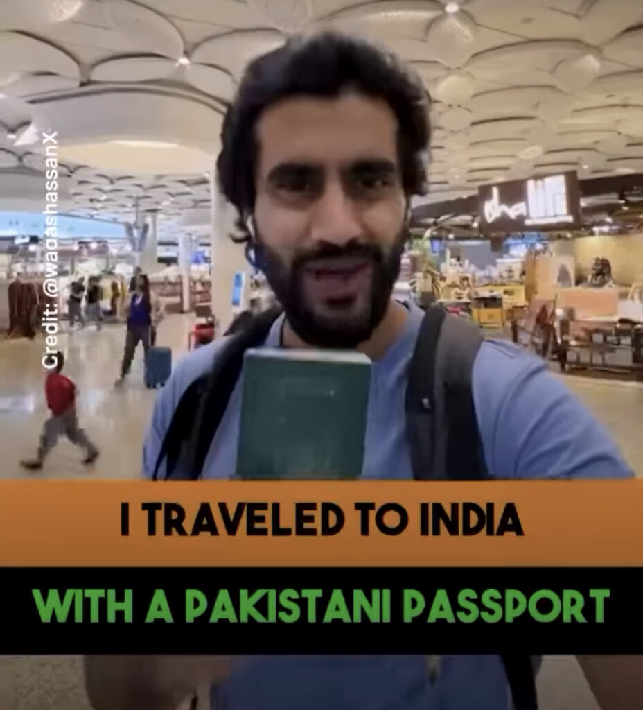 How Waqas Hassan a Pakistani citizen entered in India ?