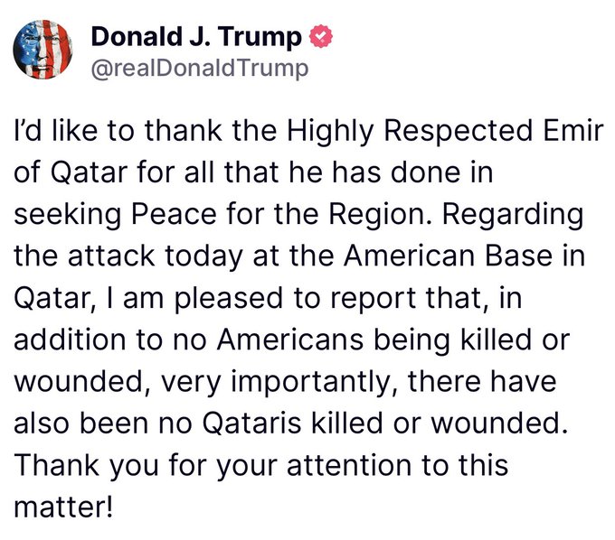 Donald trump on Iran attack